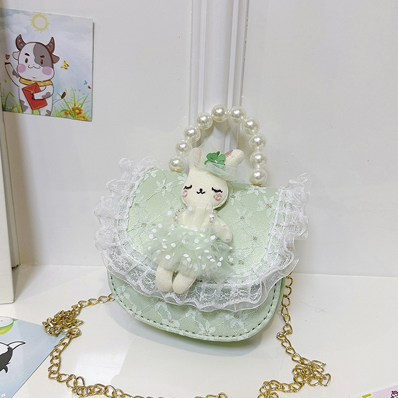 Niños pequeños viento princesa bolsa de hombro de moda caricatura Aisha chica arco graduado cuentas bolso de mano