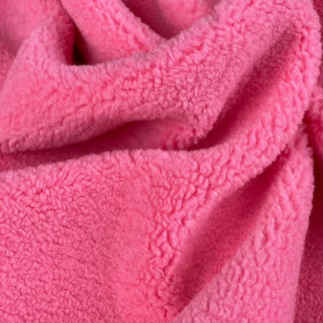 Cachemira de trigo tela de cordero peluche juguetes de peluche ropa alfombra bufandas zapatos sombreros tela stock