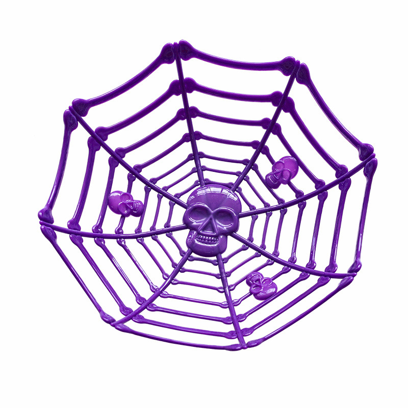Una gran araña bandeja de fruta lámpara de calabaza barril de calabaza bandeja de fruta de araña decoración de bar decoración de Halloween