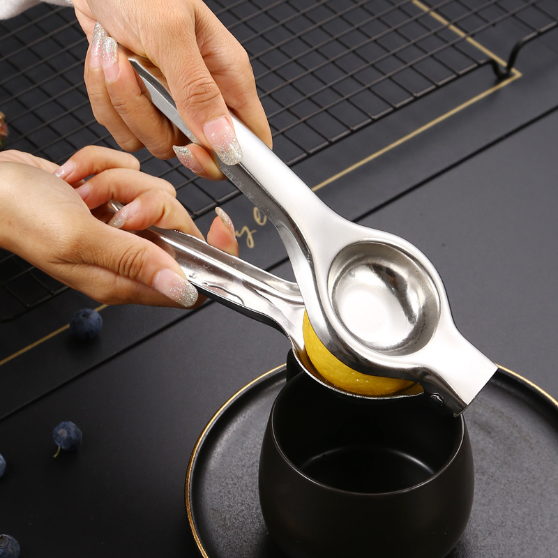 Cross-border stainless steel lemon squeezer juice orange juice fruit press at home manual juice press with logo imprint