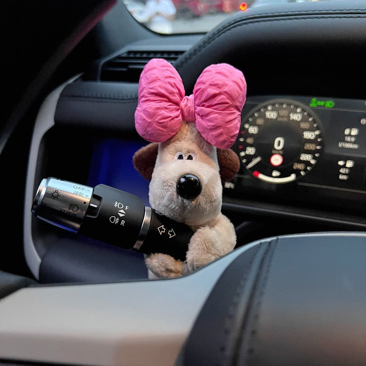 Car Fender Interior Decoration Ornaments Cute Bear Leader Dog Car Fender Wiper Decorative Doll