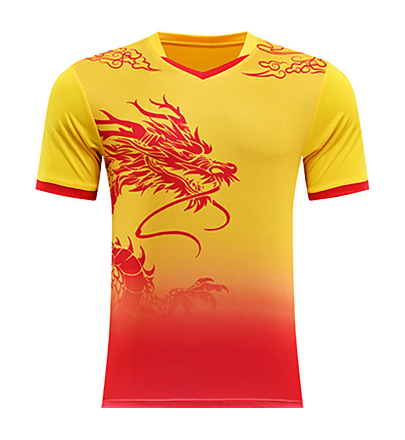 Trajes de fútbol trajes de entrenamiento con patrón de dragón mangas cortas 2025 nuevos trajes deportivos de carreras de barcos dragones