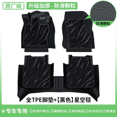 Ayaqaltılar (Kovriklər) 2024 New and Old Models - upgraded-thickened-anti-slip-particles-foot-pads-black-starry-sky-blanket