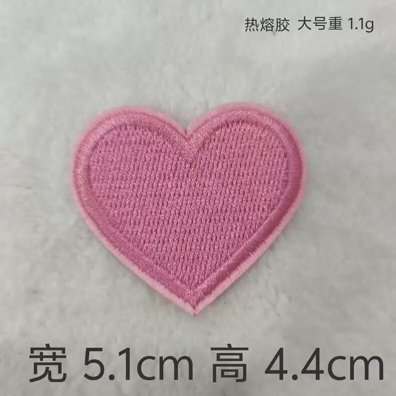 トレンディで美しいカラフルなピーチハートコンピュータ刺繍布ステッカーマルチサイズ DIY 手作りステッカー製造装飾ステッカー卸売|undefined