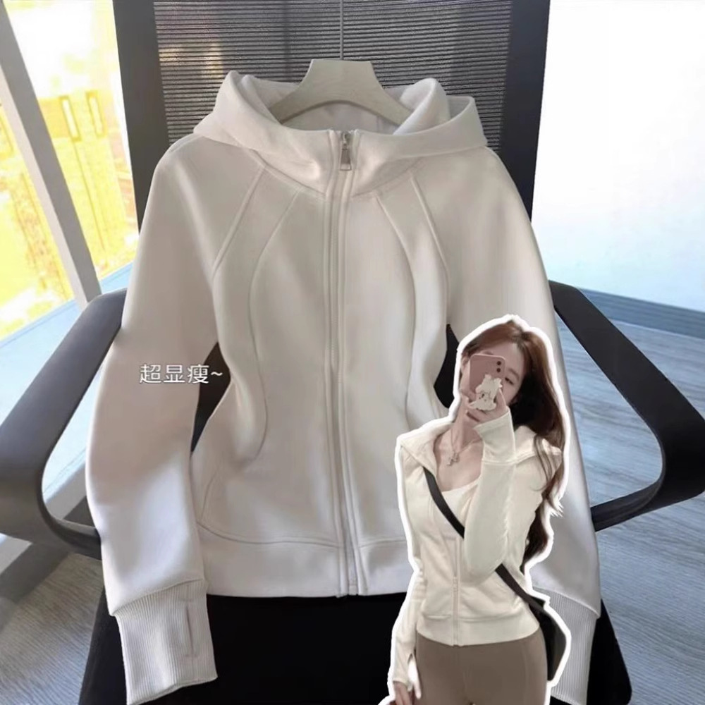 Shandong Jimo Sweatshirt Top 2026 Super Stylish Unique Hot Girl Simple Trendy Outfit with Hood That Makes You Look Slimmer