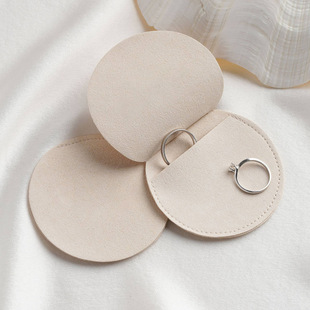 Microfiber envelope bag double-sided velvet jewelry bag jewelry bag velvet neck jewelry bag round jewelry microfiber bag wholesale