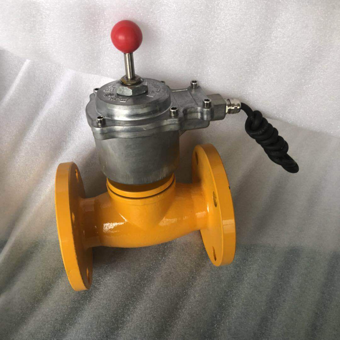 厂家直供天燃气防爆紧急切断阀自动常开式铸钢法兰电磁阀ZCRB