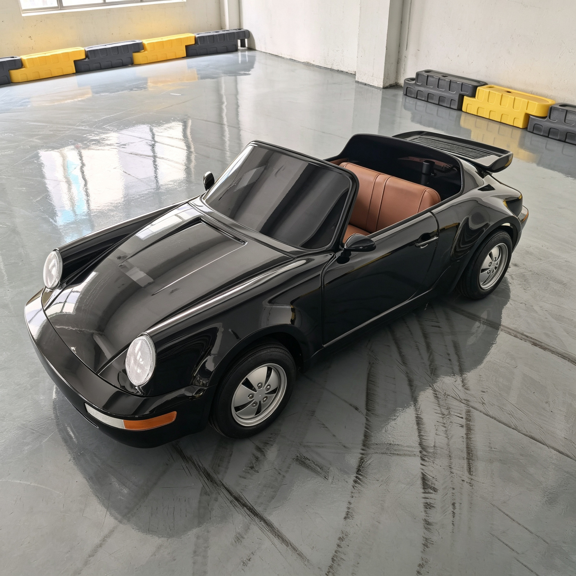 Auto Deportivo Eléctrico Retro de Dos Asientos Modelo 964 de Hierro y Plástico de Alta Potencia para Parques image 4