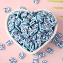 网红软陶片卡通DIY手工史莱姆起泡胶配件洞洞鞋手机壳装饰品批发