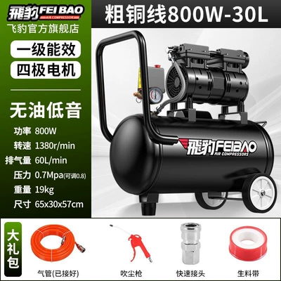 Hava kompressorları – pump, practical air compressor - dual-cylinder-800w-thickened-copper-wire-30l-four-pole-brushless-motor