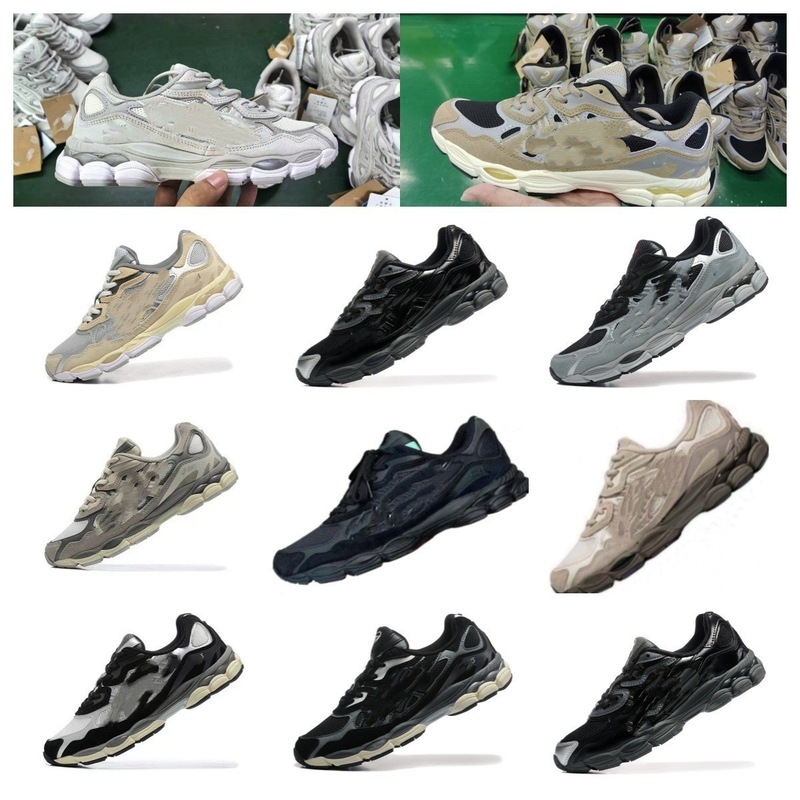 Breathable Mesh Shoes, Outdoor Cross-Country Casual Shoes, Dad Couple Height Increasing Shoes, Nyc Gray and White Men's and Women's Thick-Soled Lightweight Shoes