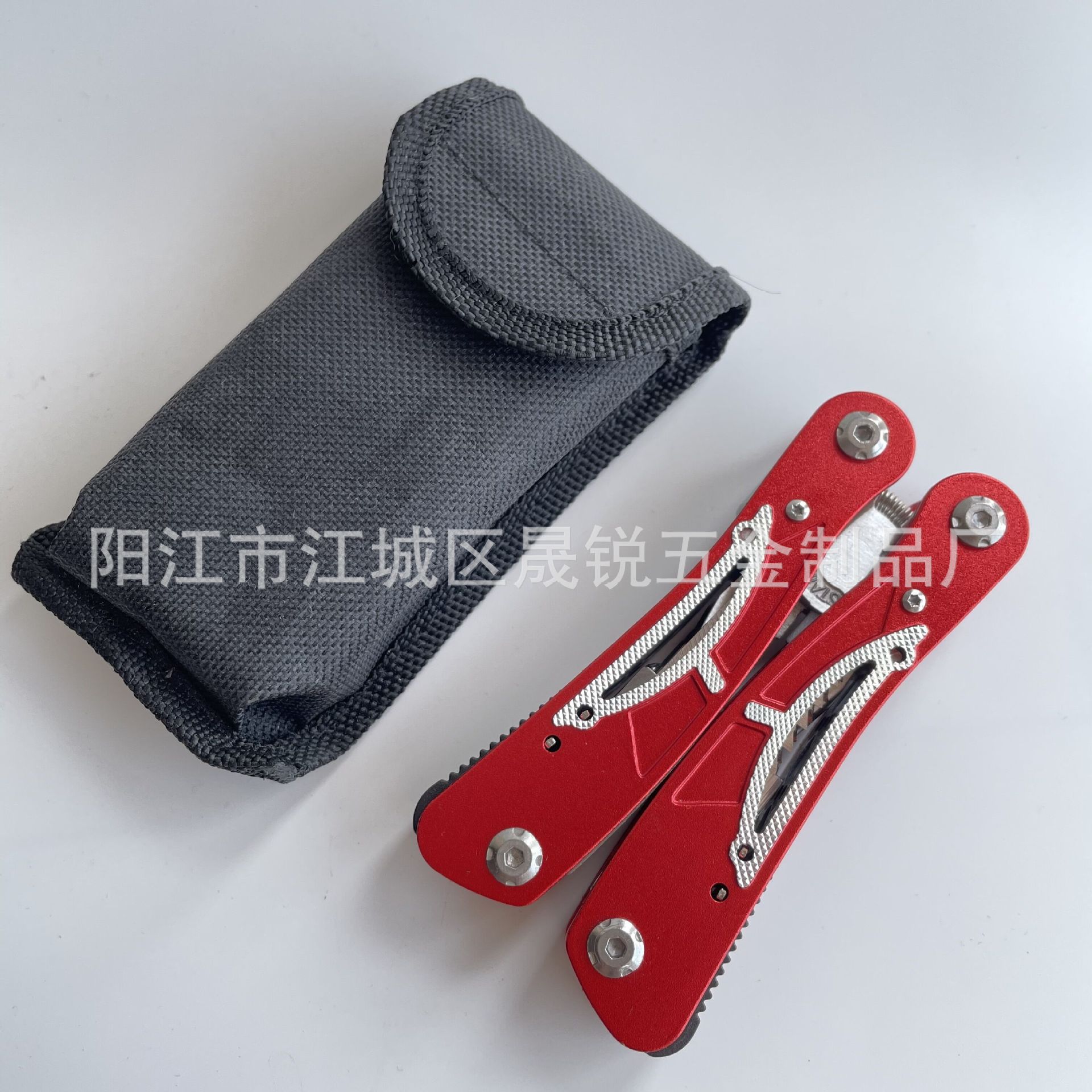 红色多功能钳户外野营求生多用途工具便携刀不锈钢折叠多功能