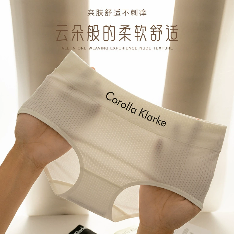 Женское нижнее белье из чистого хлопка в спортивном стиле на осень и зиму, хлопковые антибактериальные шорты со средней высокой талией, дышащие и удобные бесшовные женские треугольные шорты