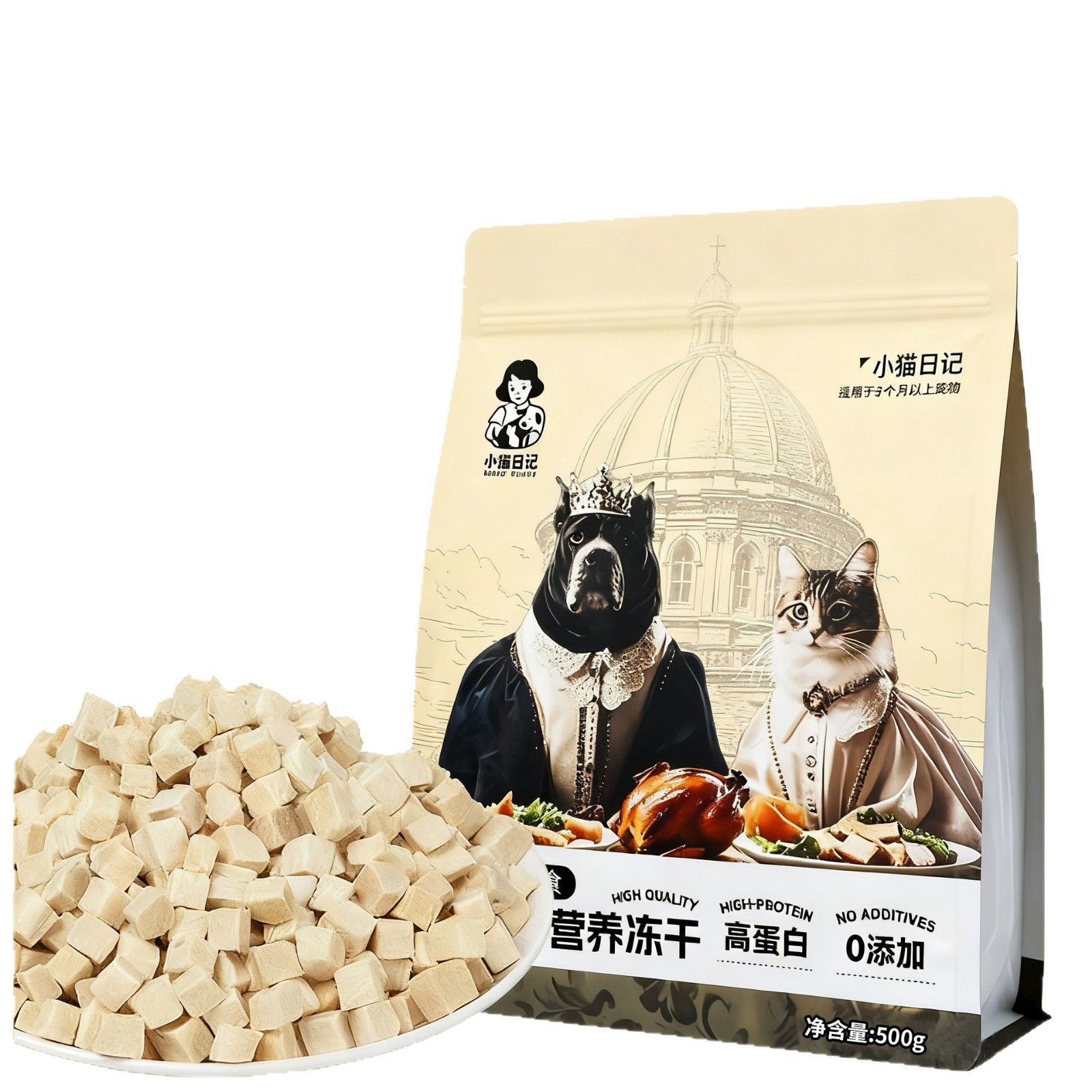 Pet congelado pollo grano gato bocadillos gato joven gato adulto gato azul general aumento de peso cabello mejilla nutrición bolsa al por mayor