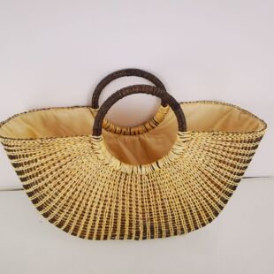 New Casual Fashion Cut Out Handbag Bag Women's Bag Casual Straw Bag