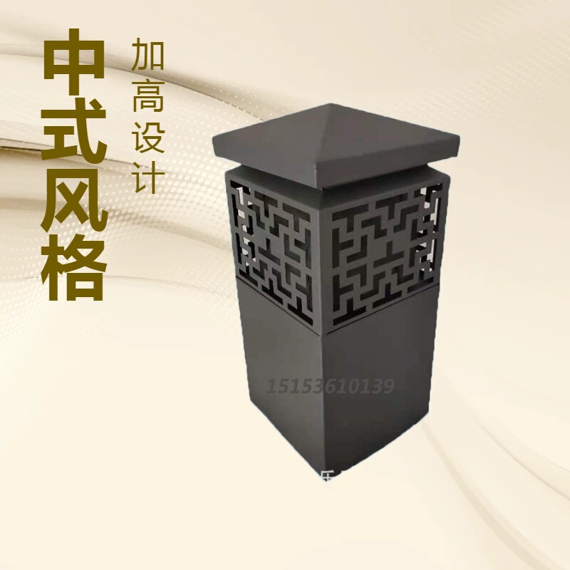 Heze Ancient Architecture Chinese-Style Heightened Chimney Exhaust Cap Set Chimney Cap Styles Manufacturer