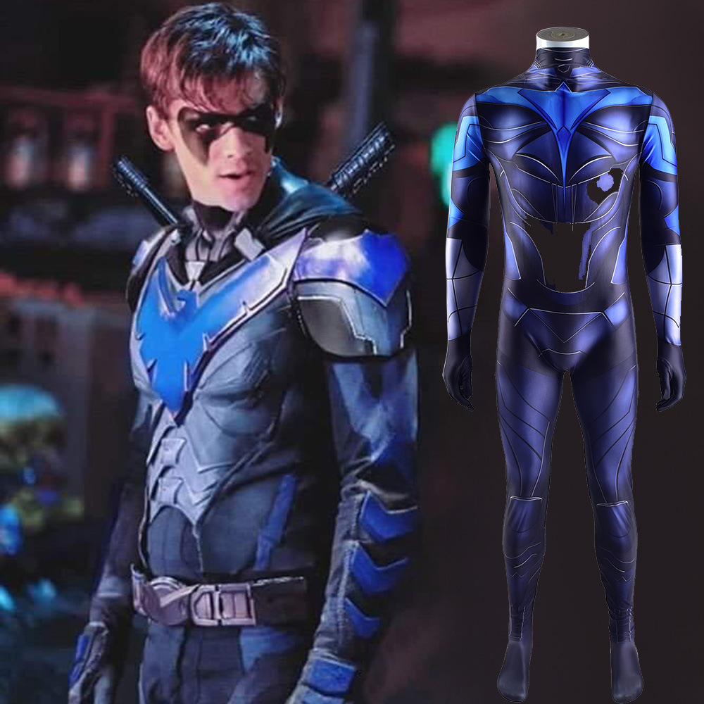 DC 夜翼泰坦英雄 cosplay服装角色舞台服万圣节表演服