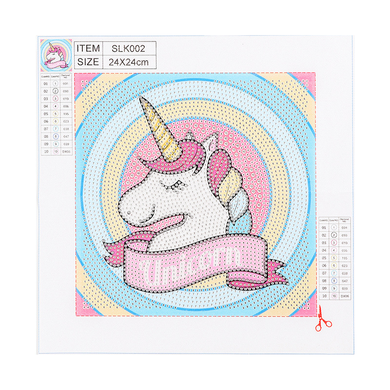 Pintura de diamantes alrededor de la pintura de diamantes de niños nuevos puntos de taladro DIY taladro completo 5D canasta de plástico hecha a mano tamaño de taladro