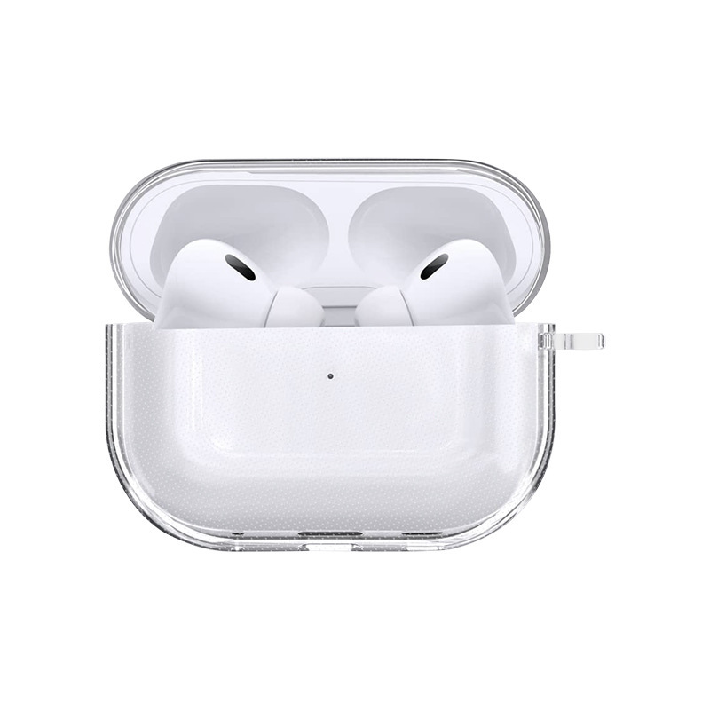 适用苹果AirPods Pro3透明TPU耳机保护壳 透明airpodspro3耳机壳|undefined