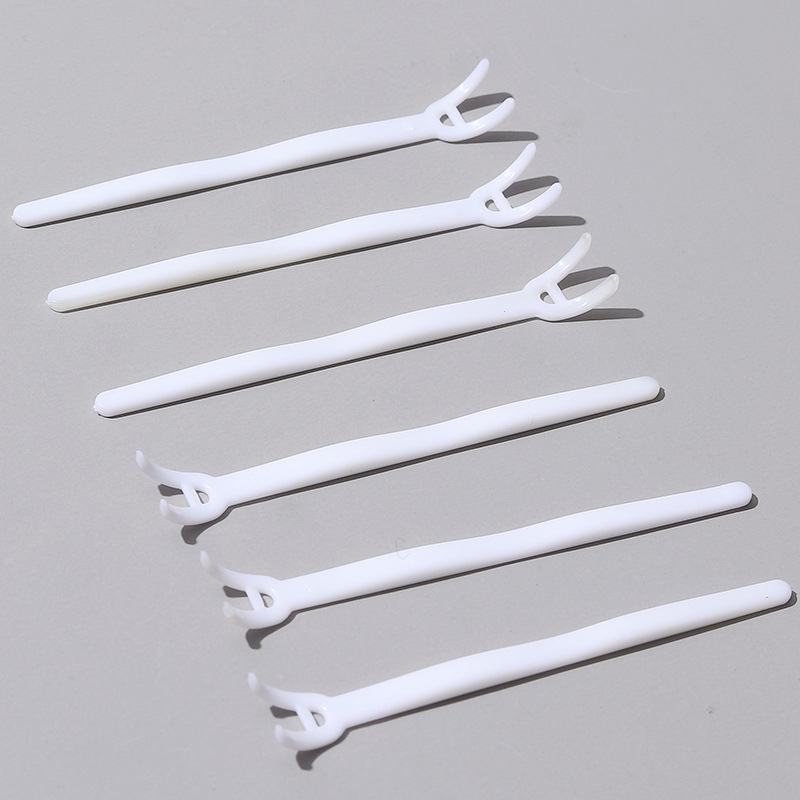 双眼皮叉子假睫毛美睫双眼皮贴辅助工具美容Y型塑料夹子 厂家批发