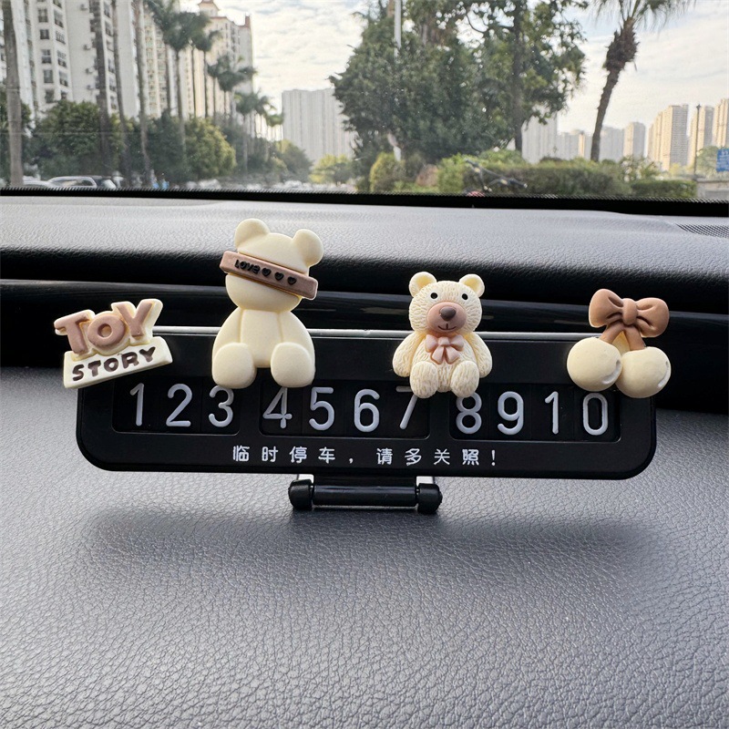 Placas de estacionamiento temporales parejas de hombres y mujeres charlando en línea de automóviles famosos tarjetas telefónicas de dibujos animados adorables adornos de automóviles