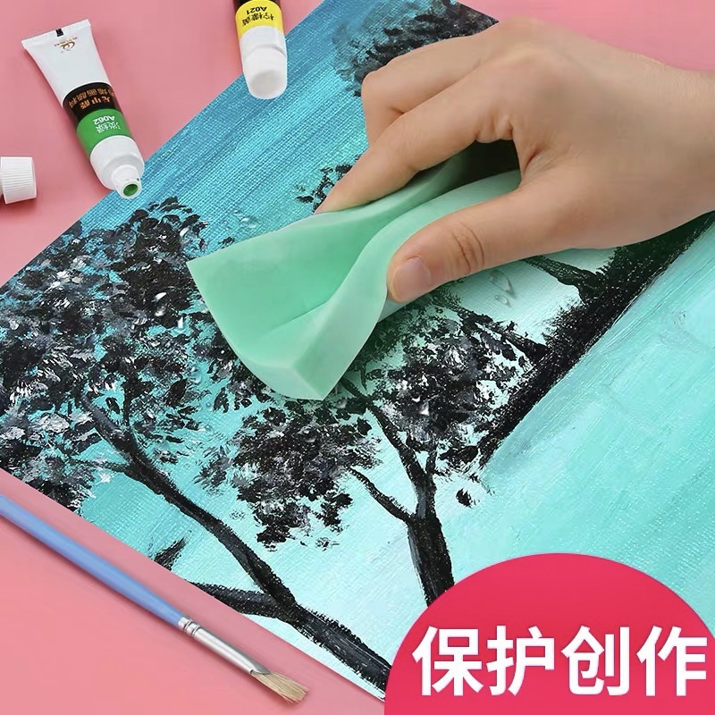 美術吸水海綿多功能繪畫水粉潔棉 顏料專用清潔魔力棉塊