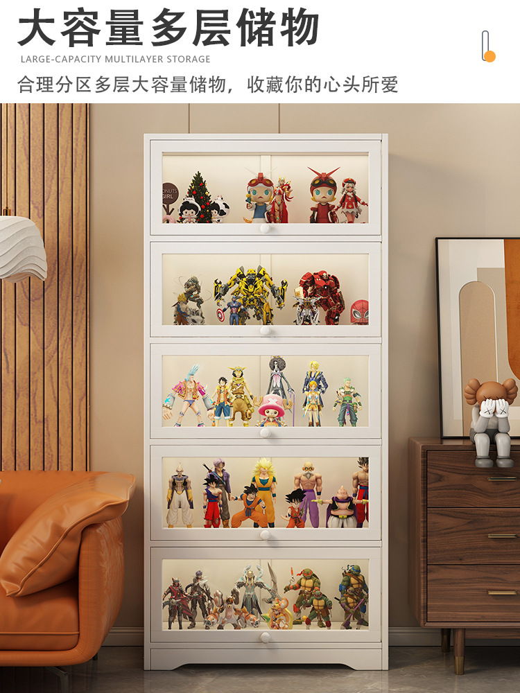 Estantería estante de almacenamiento de piso moderno minimalista hogar niños estudiante armario escritorio multi-capa simple mano gabinete