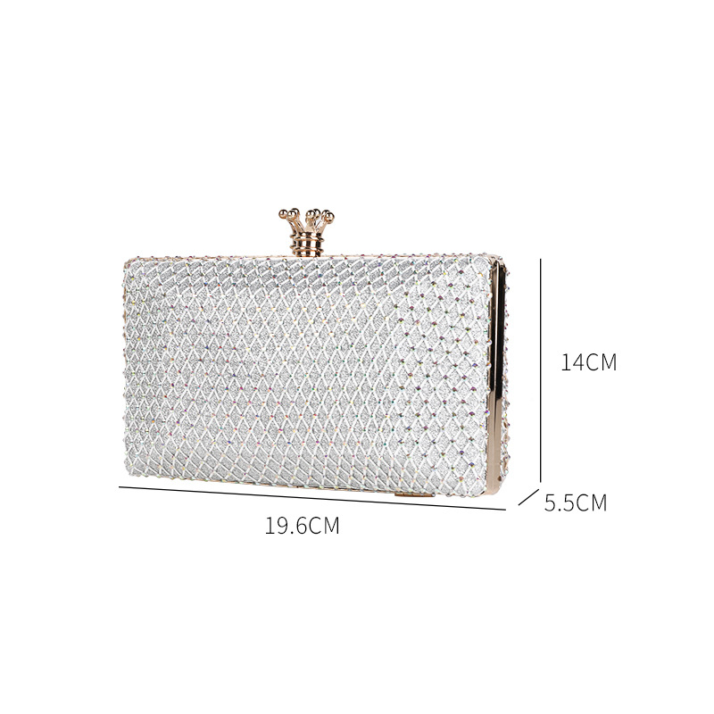 Bolso de noche crossbody europeo y americano transfronterizo versátil elegante moda de las mujeres cadena portátil bolsa de hombro de las axilas al por mayor