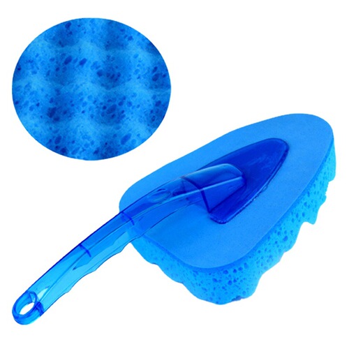 Car wash cleaning brush transparent handle thickened EAV triangle wave sponge brush car foam car wash brush