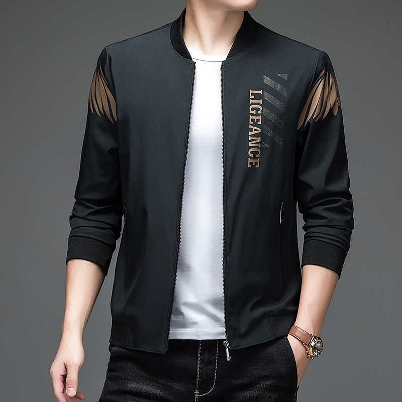Spring and Autumn Jackets Men's 2025 New Korean Style Trendy New Casual Fashion Angel Wings Men's Jackets