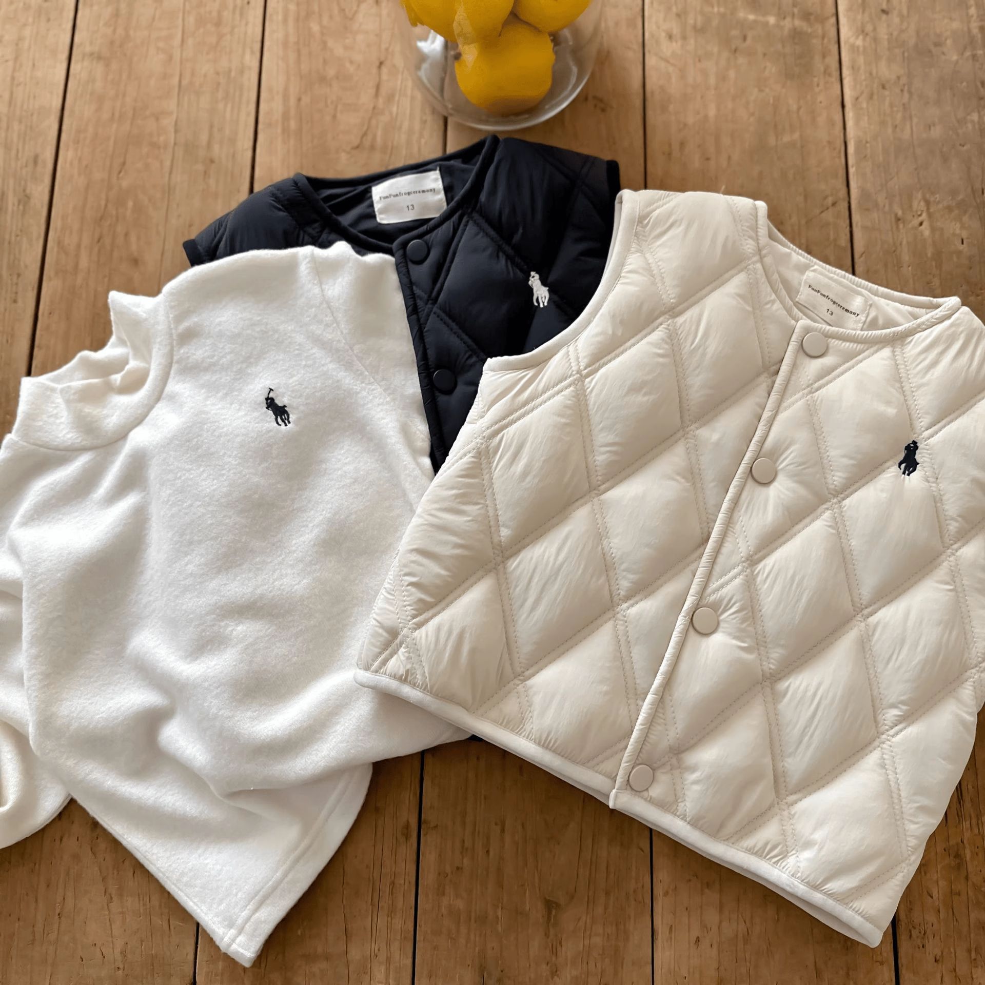 Kids Star Redondo chaleco de invierno de otoño de cordero para niños, niños y niñas, bebés agitando el chaleco de terciopelo caliente de marca de marea