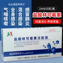 盐酸林可霉素注射液兽用药犬猫猪牛羊咳嗽产后皮肤病消炎发烧雾化