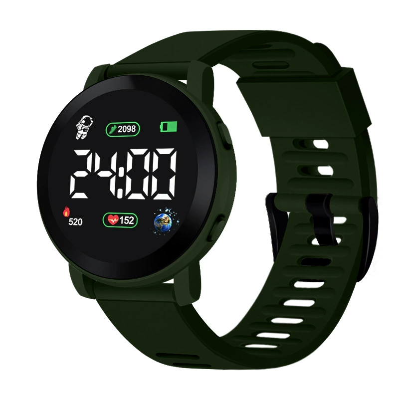 Children's Digital Travel Watch — Waterproof, Silicone Strap, Time & Date Display (Multiple Colors)