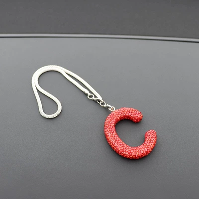 pendant ladies rhinestone car — Car hanging - c-letter-car-pendant-big-red