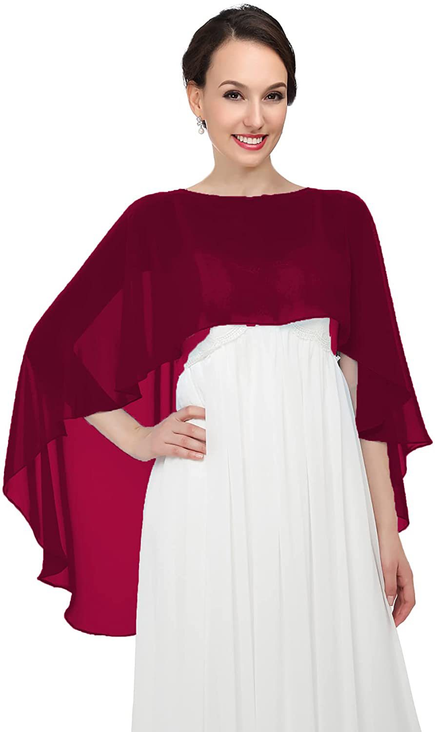 100g Weight Shawl Classification Daily, Street Occasion Chiffon Material Solid Color Pattern Summer, Spring, Autumn Season Women's Gender Streetwear Style Women's Streetwear Solid Color Chiffon Shawl 7