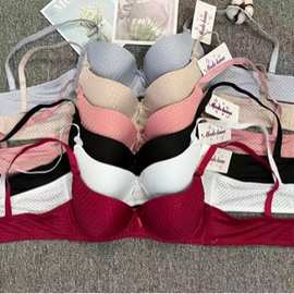 跨境8811新品外贸日系透气聚拢文胸 调整型立体有钢圈内衣女2024