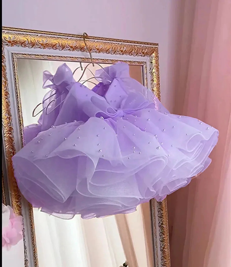Abito da principessa in tulle per bambina compleanno e cerimonia_voghion.com