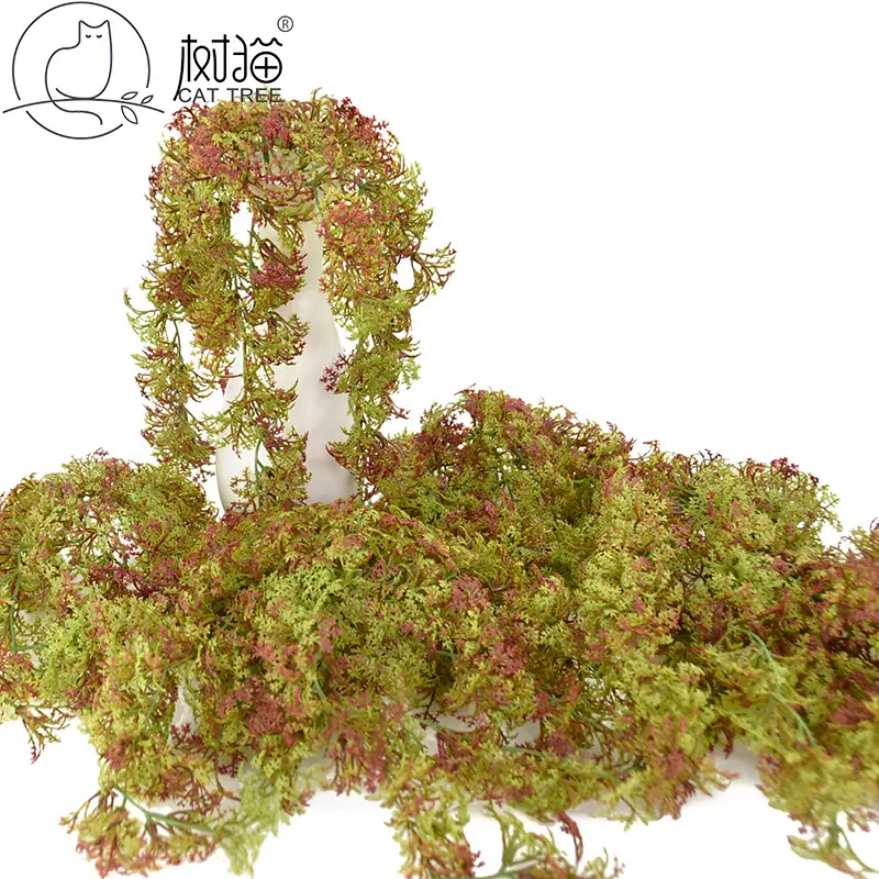 树猫 仿真苔藓草壁挂植物塑料青苔草小挂藤室内造景装饰吊兰盆栽