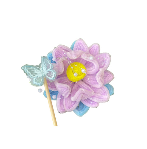 Handmade Lotus Lantern Twisty Charming Chinese Handheld DIY Material Kit Mid-Autumn Festival Lantern Gift for Girlfriend Friend