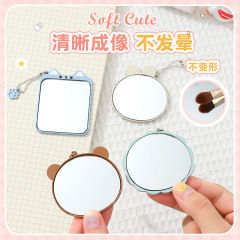 卡通可愛造型合金小鏡子化妝鏡公主梳妝鏡浴室鏡可愛壁掛智能鏡子