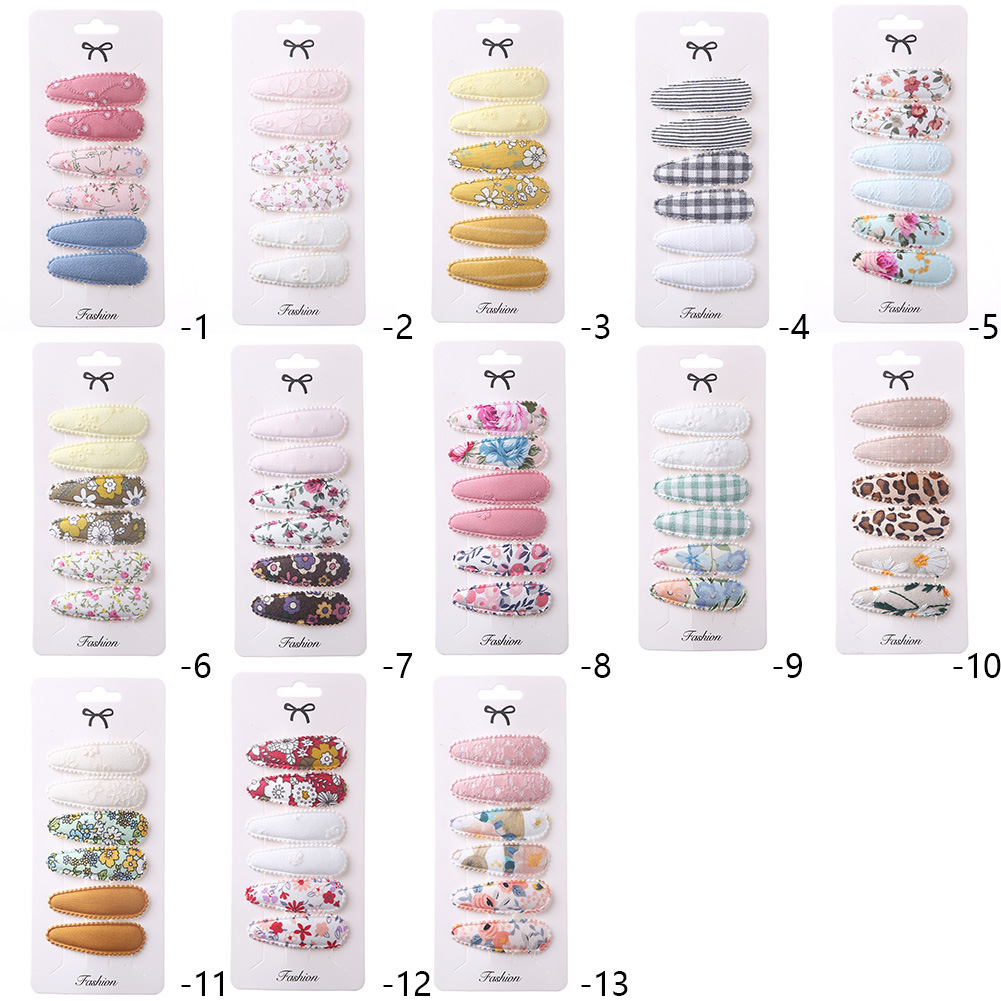 Cute Water Droplets Cloth Hair Clip 1 Set display picture 2