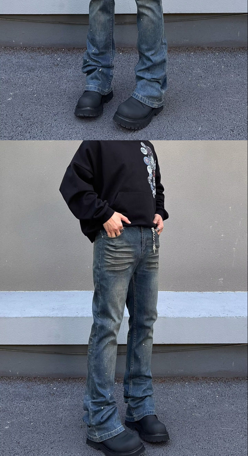 New Spring/Autumn High Quality Stretch Men's Jeans Straight Leg Slim Fit Retro Versatile Fashion Jeans_mkmklike.com