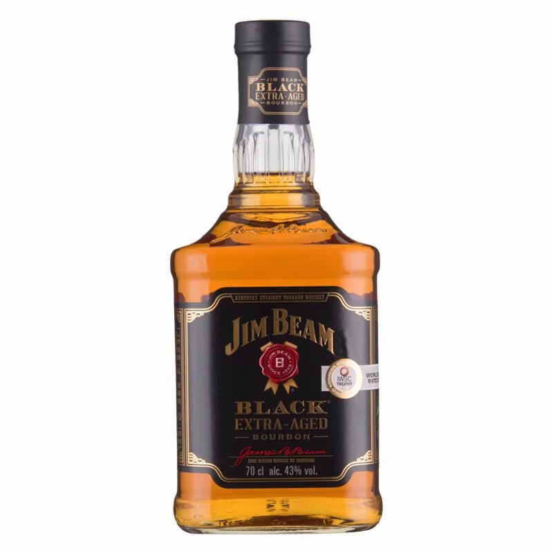 金宾波本威士忌黑牌 黑占边洋酒 美国原装进口700ml