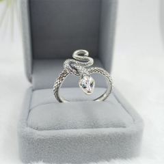 歐美黑暗之魂戒指男女款貪婪蛇復古嘻哈霸氣黑魂遊戲黑魂周邊指環