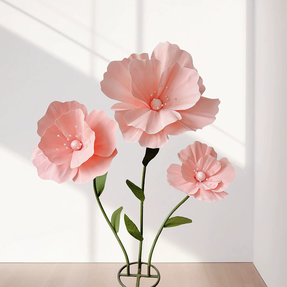 Simulación de flores de boda de yu belleza flor de diseño de escenas de ventanas de flores hechas a mano decoración de flores de simulación