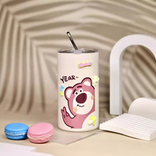 高颜值ins美式咖啡杯不锈钢保温随手杯不锈钢便携随行吸管杯水杯