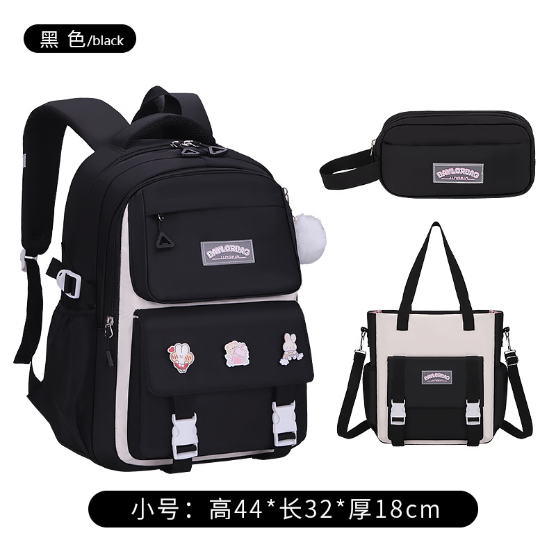 Mochila negra + bolsa de pluma + bolsa de recuperación grado 1 - 4