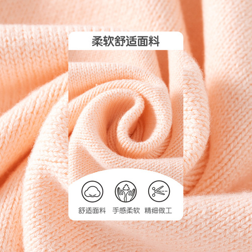 Cotton Knit Women's Children's Cardigan A Class Bowknot Solid Color Knit Baby Sweater Spring and Autumn Baby Cardigan
