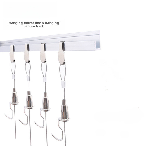Manufacturer's painting hanging device stainless steel wire rope painting hook art gallery museum gallery painting track rope wire
