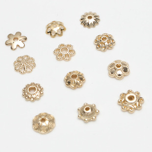 ��ɫ14k����â��С�r��6mm�����U�ջ�ñ���и���diy����Ʒ���